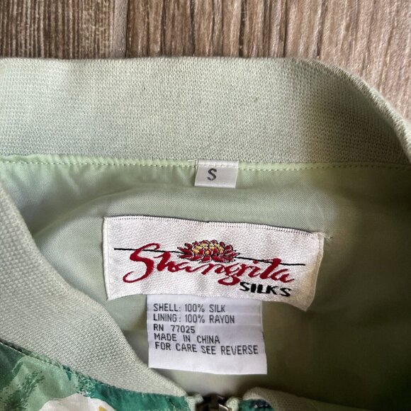 Womens Bomber Jacket Silk Floral Small Coat‎ Bright Cottage Granny Core - Picture 3 of 8